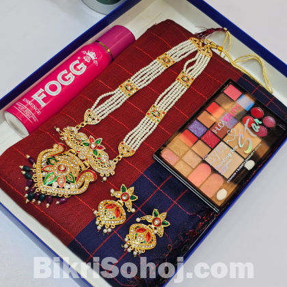 Sharee + Perfume + Neckless Set + Make Up Box Combo